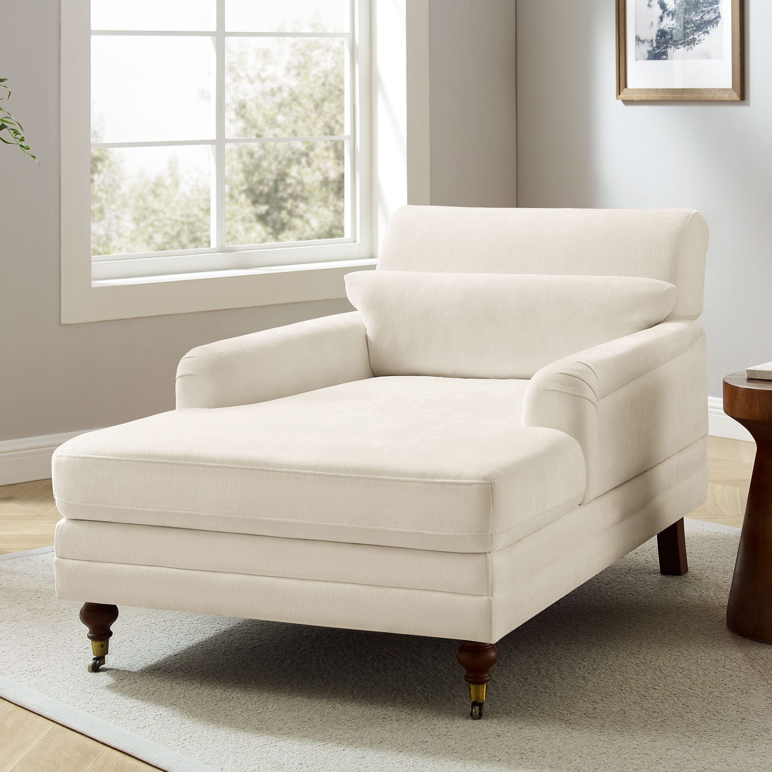 Charlton Home® 37.01'' Upholstered Chaise Lounge & Reviews | Wayfair